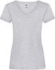 Fruit Of The Loom F271N Ladies´ Valueweight V Neck T - Heather Grey - XXL afbeelding