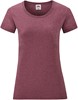 Fruit Of The Loom F288N Ladies´ Valueweight T - Heather Burgundy - XXL afbeelding