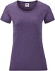Fruit Of The Loom F288N Ladies´ Valueweight T - Heather Purple - M afbeelding