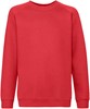 Fruit Of The Loom F304K Kids´ Premium Raglan Sweat - Red - 104 afbeelding
