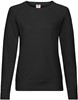Fruit Of The Loom F315 Ladies´ Lightweight Raglan Sweat - Black - L afbeelding