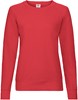 Fruit Of The Loom F315 Ladies´ Lightweight Raglan Sweat - Red - XL afbeelding