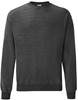 Fruit Of The Loom F324 Classic Set-in Sweat - Dark Heather Grey - L afbeelding