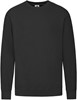Fruit Of The Loom F330 Lightweight Set-In Sweat - Black - S afbeelding