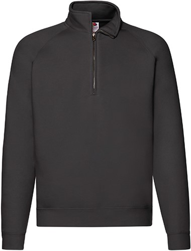 Fruit Of The Loom F382 Premium Zip Neck Raglan Sweat