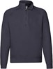 Fruit Of The Loom F382 Premium Zip Neck Raglan Sweat - Deep Navy - M afbeelding