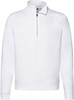 Fruit Of The Loom F382 Premium Zip Neck Raglan Sweat - White - XL afbeelding