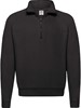 Fruit Of The Loom F382N Classic Zip Neck Sweat - Black - L afbeelding
