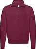Fruit Of The Loom F382N Classic Zip Neck Sweat - Burgundy - L afbeelding