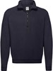 Fruit Of The Loom F382N Classic Zip Neck Sweat - Deep Navy - M afbeelding