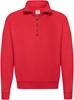 Fruit Of The Loom F382N Classic Zip Neck Sweat - Red - XXL afbeelding