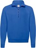 Fruit Of The Loom F382N Classic Zip Neck Sweat - Royal Blue - L afbeelding