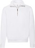 Fruit Of The Loom F382N Classic Zip Neck Sweat - White - XL afbeelding
