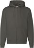 Fruit Of The Loom F401 Premium Hooded Sweat Jacket - Charcoal (Solid) - L afbeelding