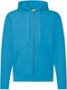 Fruit Of The Loom F401N Classic Hooded Sweat Jacket - Azure Blue - S afbeelding