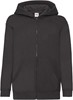 Fruit Of The Loom F401NK Kids´ Classic Hooded Sweat Jacket - Black - 116 afbeelding