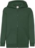 Fruit Of The Loom F401NK Kids´ Classic Hooded Sweat Jacket - Bottle Green - 140 afbeelding