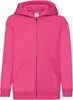 Fruit Of The Loom F401NK Kids´ Classic Hooded Sweat Jacket - Fuchsia - 152 afbeelding