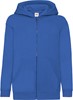 Fruit Of The Loom F401NK Kids´ Classic Hooded Sweat Jacket - Royal Blue - 116 afbeelding