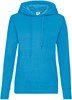 Fruit Of The Loom F409 Ladies´ Classic Hooded Sweat - Azure Blue - XS afbeelding