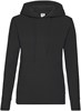 Fruit Of The Loom F409 Ladies´ Classic Hooded Sweat - Black - L afbeelding