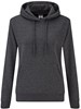 Fruit Of The Loom F409 Ladies´ Classic Hooded Sweat - Dark Heather Grey - XS afbeelding
