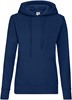 Fruit Of The Loom F409 Ladies´ Classic Hooded Sweat - Navy - S afbeelding