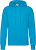 Fruit Of The Loom F421 Classic Hooded Sweat - Azure Blue - S afbeelding