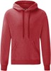 Fruit Of The Loom F421 Classic Hooded Sweat - Heather Red - XL afbeelding