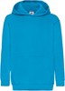 Fruit Of The Loom F421NK Kids´ Classic Hooded Sweat - Azure Blue - 152 afbeelding