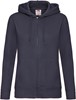 Fruit Of The Loom F440N Ladies´ Premium Hooded Sweat Jacket - Deep Navy - L afbeelding