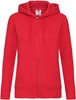 Fruit Of The Loom F440N Ladies´ Premium Hooded Sweat Jacket - Red - XL afbeelding