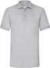 Fruit Of The Loom F503 65/35 Heavy Piqué Polo - Heather Grey - S afbeelding