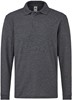 Fruit Of The Loom F504K Kids´ Long Sleeve 65/35 Polo - Dark Heather Grey - 152 afbeelding