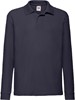 Fruit Of The Loom F504K Kids´ Long Sleeve 65/35 Polo - Deep Navy - 104 afbeelding