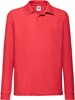Fruit Of The Loom F504K Kids´ Long Sleeve 65/35 Polo - Red - 164 afbeelding
