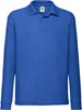 Fruit Of The Loom F504K Kids´ Long Sleeve 65/35 Polo - Royal Blue - 140 afbeelding