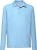 Fruit Of The Loom F504K Kids´ Long Sleeve 65/35 Polo - Sky Blue - 116 afbeelding