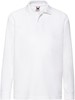 Fruit Of The Loom F504K Kids´ Long Sleeve 65/35 Polo - White - 152 afbeelding