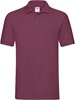 Fruit Of The Loom F511N Premium Polo - Burgundy - 3XL afbeelding