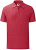 Fruit Of The Loom F512 Iconic Polo - Heather Red - XL afbeelding