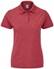 Fruit Of The Loom F517 Ladies´ 65/35 Polo - Heather Red - XL afbeelding