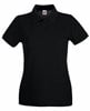 Fruit Of The Loom F520 Ladies´ Premium Polo - Black - L afbeelding