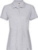 Fruit Of The Loom F520 Ladies´ Premium Polo - Heather Grey - M afbeelding