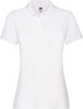 Fruit Of The Loom F520 Ladies´ Premium Polo - White - L afbeelding