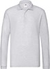 Fruit Of The Loom F541N Premium Long Sleeve Polo - Athletic Heather - M afbeelding