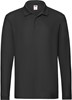 Fruit Of The Loom F541N Premium Long Sleeve Polo - Black - XXL afbeelding