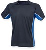 Finden+Hales FH240 Performance Panel T-Shirt - Navy/Royal/White - 3XL afbeelding