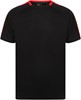 Finden+Hales FH290 Unisex Team T-Shirt - Black/Red - XL afbeelding
