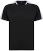 Finden+Hales FH290 Unisex Team T-Shirt - Black/White - S afbeelding
